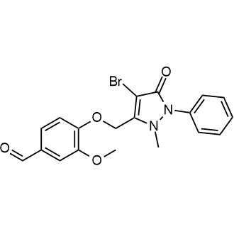 4-((4-Bromo-2-methyl-5-oxo-1-phenyl-2,5-dihydro-1H-pyrazol-3-yl)methoxy)-3-methoxybenzaldehyde|CS-0557803