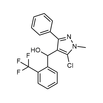 (5-Chloro-1-methyl-3-phenyl-1H-pyrazol-4-yl)(2-(trifluoromethyl)phenyl)methanol|CS-0557833