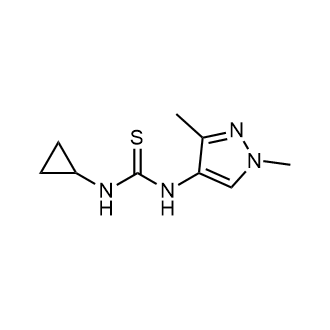 1-Cyclopropyl-3-(1,3-dimethyl-1H-pyrazol-4-yl)thiourea|CS-0557852