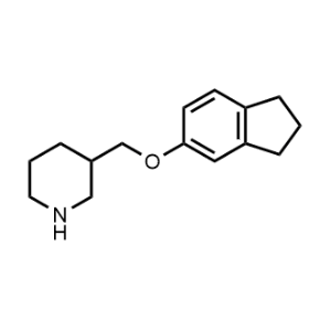 3-(((2,3-Dihydro-1H-inden-5-yl)oxy)methyl)piperidine|CS-0558142