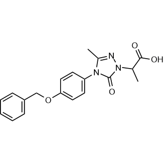 2-(4-(4-(Benzyloxy)phenyl)-3-methyl-5-oxo-4,5-dihydro-1H-1,2,4-triazol-1-yl)propanoic acid|CS-0558236