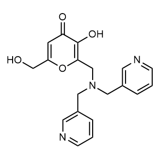 2-((Bis(pyridin-3-ylmethyl)amino)methyl)-3-hydroxy-6-(hydroxymethyl)-4H-pyran-4-one|CS-0558284