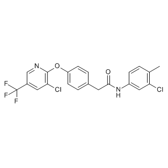 N-(3-chloro-4-methylphenyl)-2-(4-((3-chloro-5-(trifluoromethyl)pyridin-2-yl)oxy)phenyl)acetamide|CS-0558294