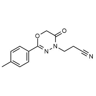 3-(5-Oxo-2-(p-tolyl)-5,6-dihydro-4H-1,3,4-oxadiazin-4-yl)propanenitrile|CS-0558325