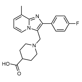 1-((2-(4-Fluorophenyl)-8-methylimidazo[1,2-a]pyridin-3-yl)methyl)piperidine-4-carboxylic acid|CS-0558509