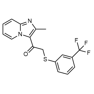 1-(2-Methylimidazo[1,2-a]pyridin-3-yl)-2-((3-(trifluoromethyl)phenyl)thio)ethan-1-one|CS-0558922