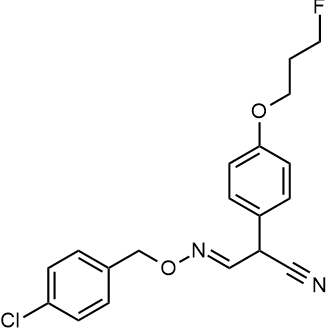 (E)-3-(((4-chlorobenzyl)oxy)imino)-2-(4-(3-fluoropropoxy)phenyl)propanenitrile|CS-0558931