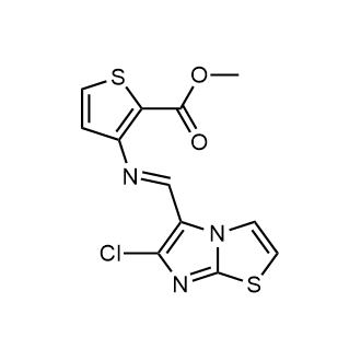 Methyl 3-(((6-chloroimidazo[2,1-b]thiazol-5-yl)methylene)amino)thiophene-2-carboxylate|CS-0558980