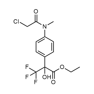 Ethyl 2-(4-(2-chloro-N-methylacetamido)phenyl)-3,3,3-trifluoro-2-hydroxypropanoate|CS-0559331