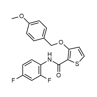 N-(2,4-difluorophenyl)-3-((4-methoxybenzyl)oxy)thiophene-2-carboxamide|CS-0559373