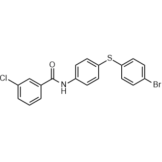 N-(4-((4-bromophenyl)thio)phenyl)-3-chlorobenzamide|CS-0559382