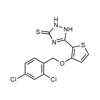 5-(3-((2,4-Dichlorobenzyl)oxy)thiophen-2-yl)-1,2-dihydro-3H-1,2,4-triazole-3-thione|CS-0559432