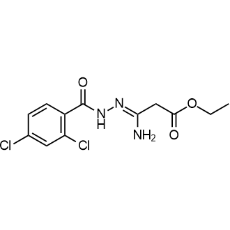 Ethyl (Z)-3-amino-3-(2-(2,4-dichlorobenzoyl)hydrazono)propanoate|CS-0559487