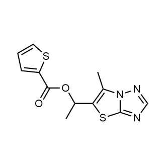 1-(6-Methylthiazolo[3,2-b][1,2,4]triazol-5-yl)ethyl thiophene-2-carboxylate|CS-0559594