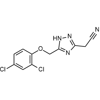 2-(5-((2,4-Dichlorophenoxy)methyl)-1H-1,2,4-triazol-3-yl)acetonitrile|CS-0559606