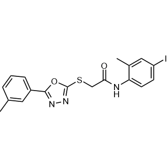 N-(4-iodo-2-methylphenyl)-2-((5-(m-tolyl)-1,3,4-oxadiazol-2-yl)thio)acetamide|CS-0559629