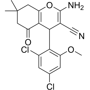 2-Amino-4-(2,4-dichloro-6-methoxyphenyl)-7,7-dimethyl-5-oxo-5,6,7,8-tetrahydro-4H-chromene-3-carbonitrile|CS-0559642