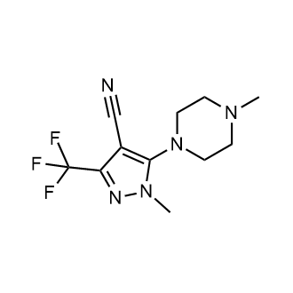 1-Methyl-5-(4-methylpiperazin-1-yl)-3-(trifluoromethyl)-1H-pyrazole-4-carbonitrile|CS-0559784