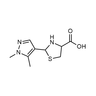 2-(1,5-Dimethyl-1H-pyrazol-4-yl)thiazolidine-4-carboxylic acid|CS-0559832