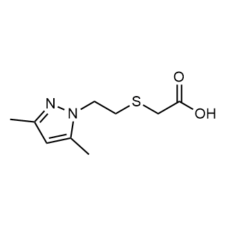 2-((2-(3,5-Dimethyl-1H-pyrazol-1-yl)ethyl)thio)acetic acid|CS-0560072