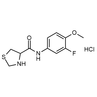 N-(3-fluoro-4-methoxyphenyl)thiazolidine-4-carboxamide hydrochloride|CS-0560490