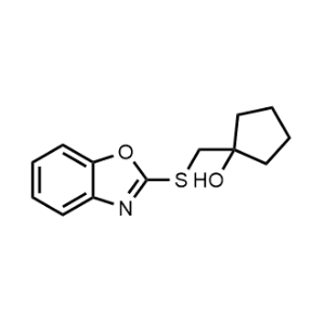 1-((Benzo[d]oxazol-2-ylthio)methyl)cyclopentan-1-ol|CS-0560735