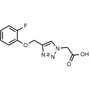 2-(4-((2-Fluorophenoxy)methyl)-1H-1,2,3-triazol-1-yl)acetic acid|CS-0560985