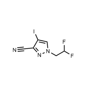 1-(2,2-Difluoroethyl)-4-iodo-1H-pyrazole-3-carbonitrile|CS-0560998
