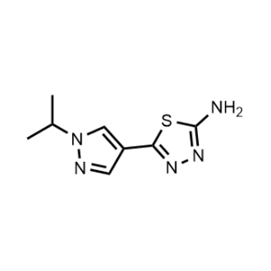 5-(1-Isopropyl-1H-pyrazol-4-yl)-1,3,4-thiadiazol-2-amine|CS-0561685