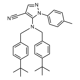 5-(Bis(4-(tert-butyl)benzyl)amino)-1-(p-tolyl)-1H-pyrazole-4-carbonitrile|CS-0562489