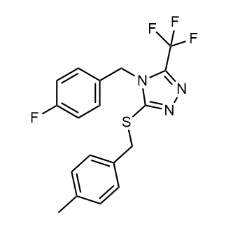 4-(4-Fluorobenzyl)-3-((4-methylbenzyl)thio)-5-(trifluoromethyl)-4H-1,2,4-triazole|CS-0563224
