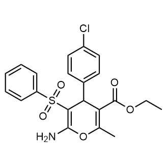 Ethyl 6-amino-4-(4-chlorophenyl)-2-methyl-5-(phenylsulfonyl)-4H-pyran-3-carboxylate|CS-0563257