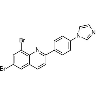 2-(4-(1H-imidazol-1-yl)phenyl)-6,8-dibromoquinoline|CS-0563520