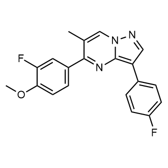 5-(3-Fluoro-4-methoxyphenyl)-3-(4-fluorophenyl)-6-methylpyrazolo[1,5-a]pyrimidine|CS-0563544
