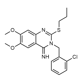 3-(2-Chlorobenzyl)-6,7-dimethoxy-2-(propylthio)quinazolin-4(3H)-imine|CS-0563633