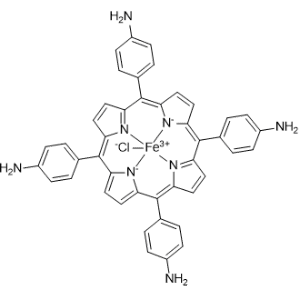 Iron, chloro[[4,4′,4′′,4′′′-(21H,23H-porphine-5,10,15,20-tetrayl-κN21,κN22,κN23,κN24)tetrakis[benzenaminato]](2-)]-, (SP-5-12)-|CS-0564899