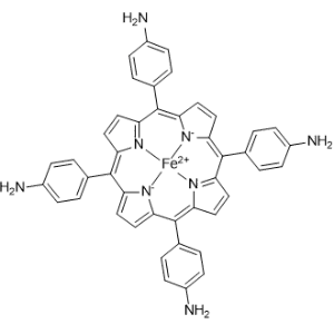 Iron, [[4,4′,4′′,4′′′-(21H,23H-porphine-5,10,15,20-tetrayl-κN21,κN22,κN23,κN24)tetrakis[benzenaminato]](2-)]-, (SP-4-1)-|CS-0564908
