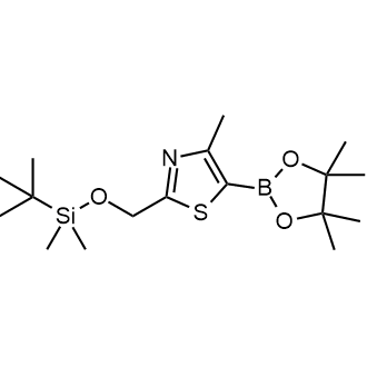2-(((tert-Butyldimethylsilyl)oxy)methyl)-4-methyl-5-(4,4,5,5-tetramethyl-1,3,2-dioxaborolan-2-yl)thiazole|CS-0565967
