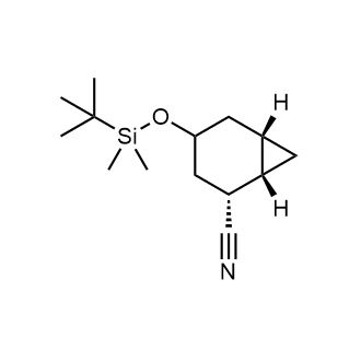 rel-(1S,2R,6S)-4-((tert-Butyldimethylsilyl)oxy)bicyclo[4.1.0]heptane-2-carbonitrile|CS-0565987