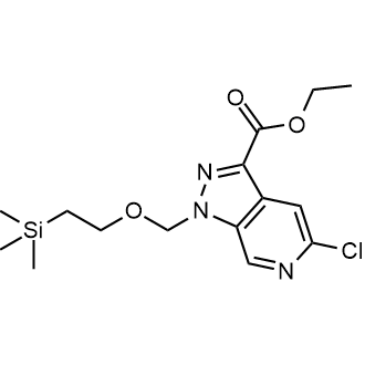 Ethyl 5-chloro-1-((2-(trimethylsilyl)ethoxy)methyl)-1H-pyrazolo[3,4-c]pyridine-3-carboxylate|CS-0566256