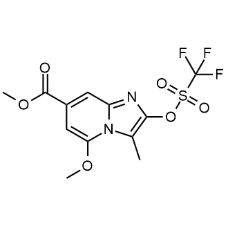 Methyl 5-methoxy-3-methyl-2-(((trifluoromethyl)sulfonyl)oxy)imidazo[1,2-a]pyridine-7-carboxylate|CS-0566866