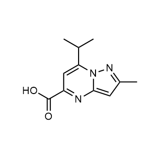 7-Isopropyl-2-methylpyrazolo[1,5-a]pyrimidine-5-carboxylic acid|CS-0566950