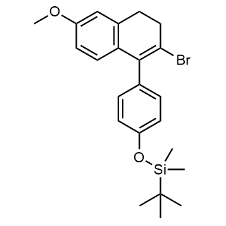 (4-(2-Bromo-6-methoxy-3,4-dihydronaphthalen-1-yl)phenoxy)(tert-butyl)dimethylsilane|CS-0567245