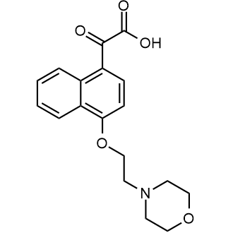 2-(4-(2-Morpholinoethoxy)naphthalen-1-yl)-2-oxoacetic acid|CS-0567577