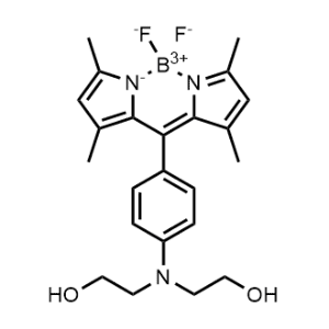 10-(4-(Bis(2-hydroxyethyl)amino)phenyl)-5,5-difluoro-1,3,7,9-tetramethyl-5H-dipyrrolo[1,2-c:2',1'-f][1,3,2]diazaborinin-4-ium-5-uide|CS-0568669