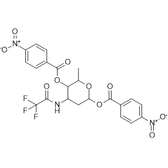 6-Methyl-4-(2,2,2-trifluoroacetamido)tetrahydro-2H-pyran-2,5-diyl bis(4-nitrobenzoate)|CS-0568864