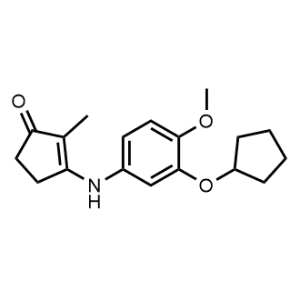 3-((3-(Cyclopentyloxy)-4-methoxyphenyl)amino)-2-methylcyclopent-2-en-1-one|CS-0569597