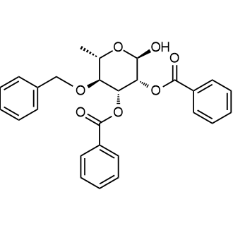 (2R,3R,4R,5S,6S)-5-(benzyloxy)-2-hydroxy-6-methyltetrahydro-2H-pyran-3,4-diyl dibenzoate|CS-0569676