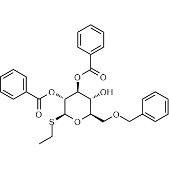 (2S,3R,4S,5R,6R)-6-((benzyloxy)methyl)-2-(ethylthio)-5-hydroxytetrahydro-2H-pyran-3,4-diyl dibenzoate|CS-0569677