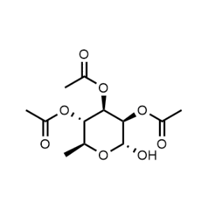 (2R,3R,4R,5S,6S)-2-hydroxy-6-methyltetrahydro-2H-pyran-3,4,5-triyl triacetate|CS-0569682